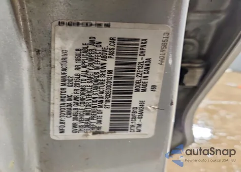 2003 Toyota Corolla Matrix Xr from USA, damaged, VIN 2T1KR32E03C013169